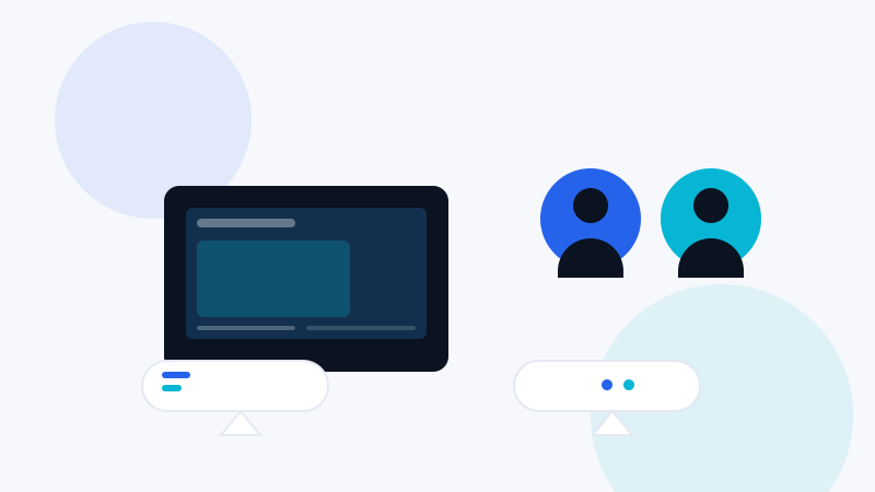 A small team collaborating on a product